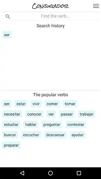Play Spanish verbs. Conjugador  and enjoy Spanish verbs. Conjugador with UptoPlay