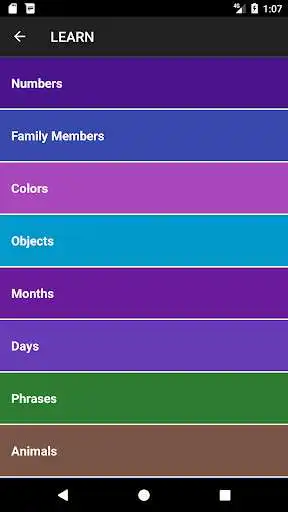 Play APK Spanish Vocab  and enjoy Spanish Vocab with UptoPlay com.projects.android.spanish
