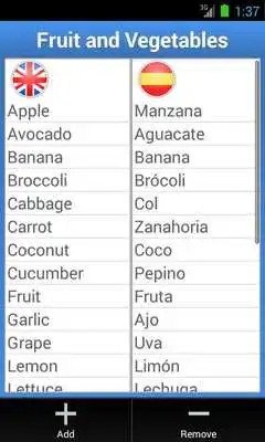 Play Spanish Vocabulary Lists