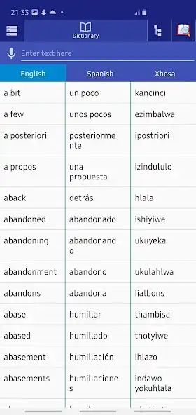 Play Spanish Xhosa Dictionary  and enjoy Spanish Xhosa Dictionary with UptoPlay