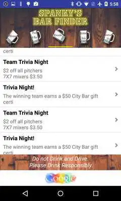 Play Spankys Bar Finder