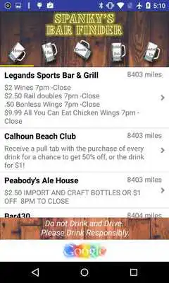 Play Spankys Bar Finder