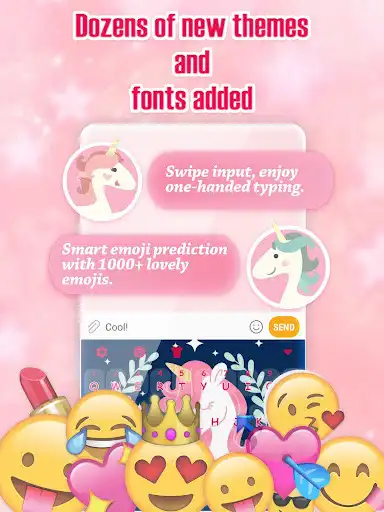 Play Sparkle Star Pink Unicorn Keyboard Theme for Girls Play Sparkle Star Pink Unicorn Keyboard Theme for Girls