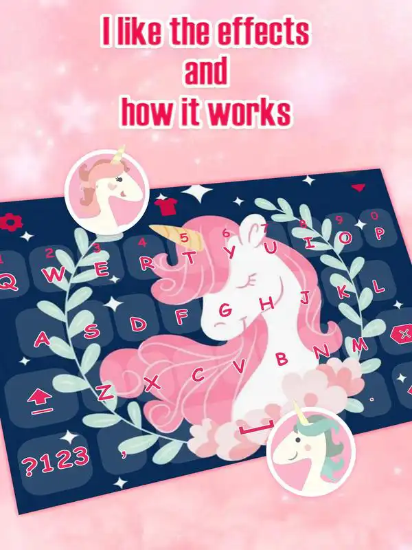 Play Sparkle Star Pink Unicorn Keyboard Theme for Girls Play Sparkle Star Pink Unicorn Keyboard Theme for Girls