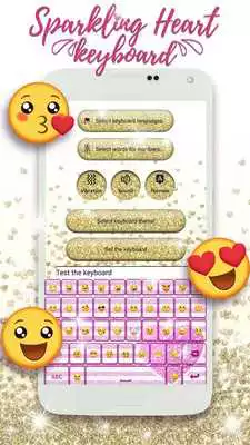 Play Sparkling Heart Keyboard Theme Play Sparkling Heart Keyboard Theme