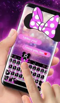 Play Sparkling Minny Bowknot Keyboard Theme