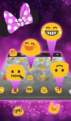 Play Sparkling Minny Bowknot Keyboard Theme