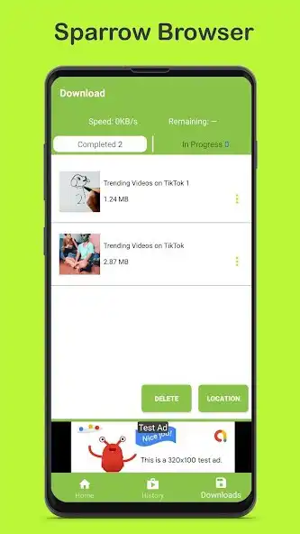 Play Sparrow Browser and Video Downloader as an online game Sparrow Browser and Video Downloader with UptoPlay