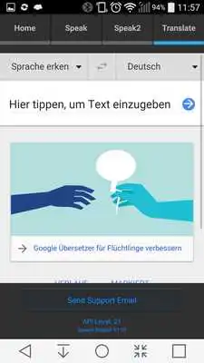 Play Speach - English to German