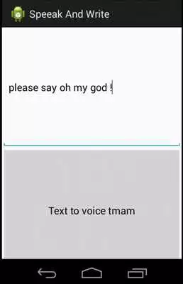 Play Speak and Write to listen