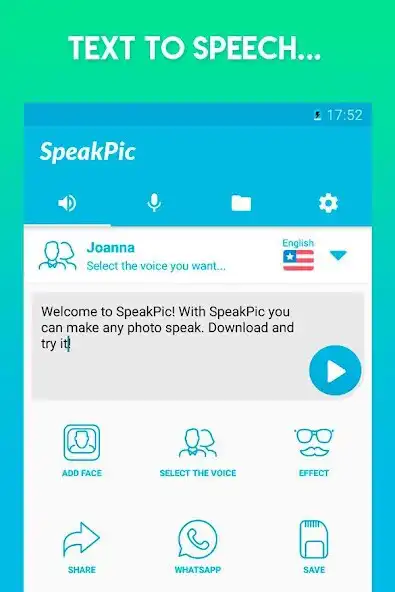 Play SpeakPic - Make photos speak!  and enjoy SpeakPic - Make photos speak! with UptoPlay