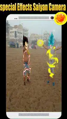 Play Special Effects Saiyan Camera