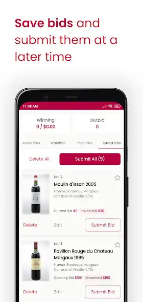Play Spectrum Wine Auctions as an online game Spectrum Wine Auctions with UptoPlay