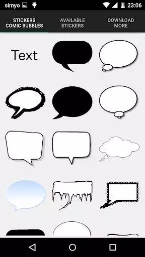 Play Speech balloon comic creator