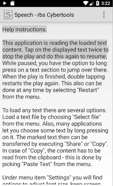 Play Speech TTS Voice Reader Speak Aloud