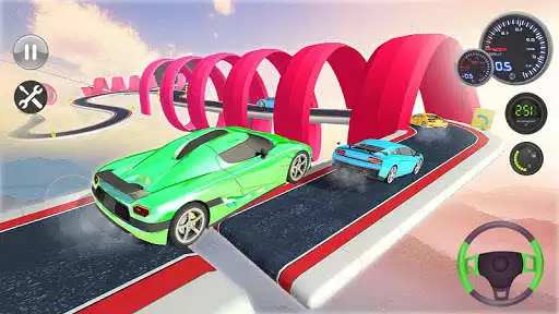 Play Speed Car Racing Stunts- Impossible Tracks as an online game Speed Car Racing Stunts- Impossible Tracks with UptoPlay