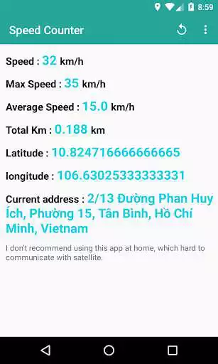 Play Speed Counter (km/h)