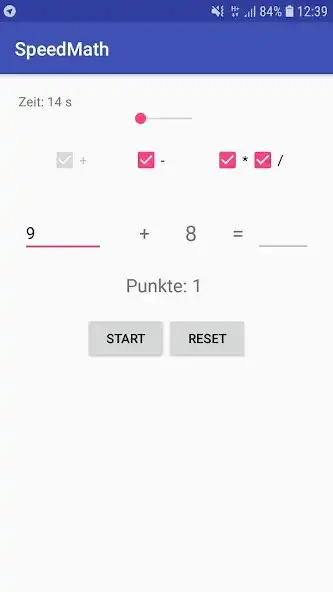 Play Speed Math as an online game Speed Math with UptoPlay