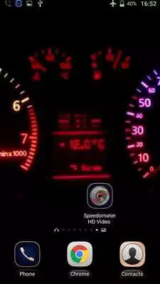 Play Speedometer HD Video Wallpaper