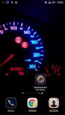 Play Speedometer HD Video Wallpaper