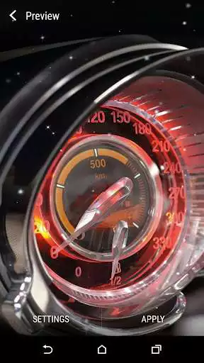 Play Speedometer Live Wallpaper