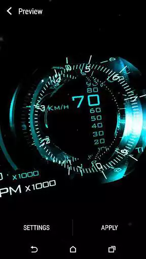 Play Speedometer Live Wallpaper