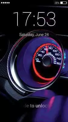 Play Speedometer lock screen Wallpaper