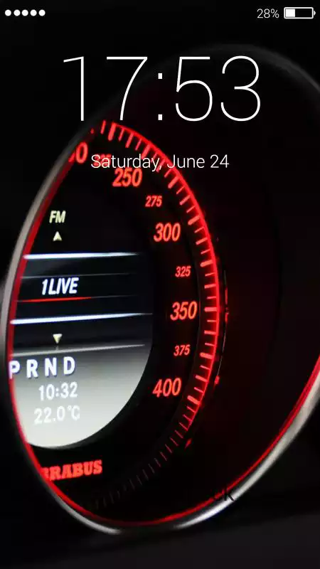 Play Speedometer lock screen Wallpaper