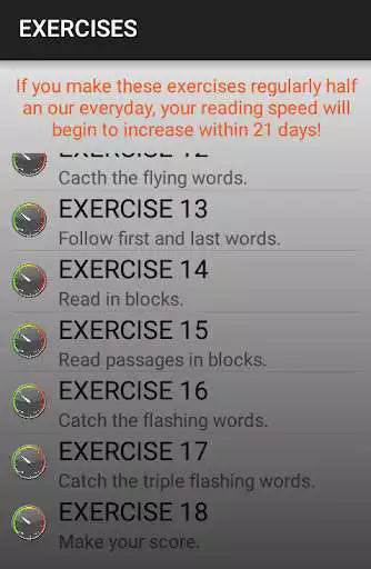 Play speedReader