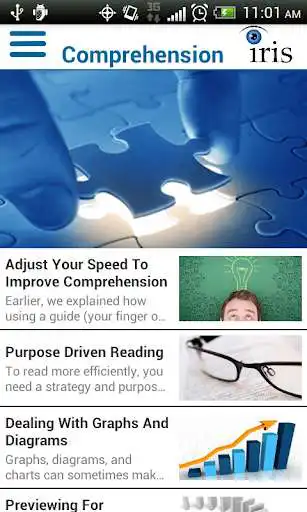 Play Speed Reading Tips as an online game Speed Reading Tips with UptoPlay