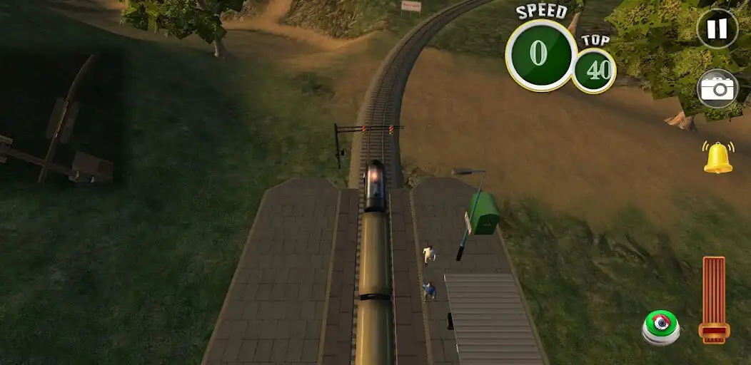 Play Speed Train Racing 3D as an online game Speed Train Racing 3D with UptoPlay