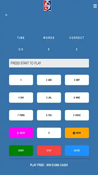 Play SPELLIT® SPELL WORDS WIN CASH as an online game SPELLIT® SPELL WORDS WIN CASH with UptoPlay