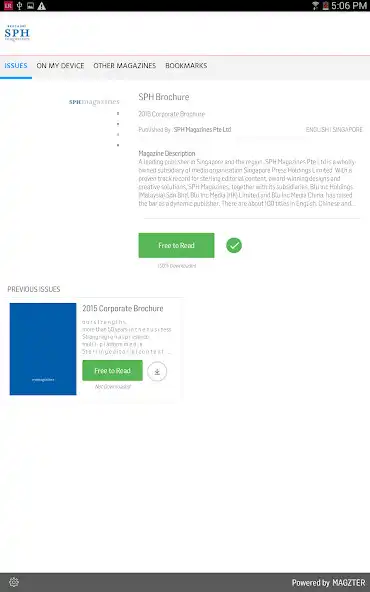 Play SPH Brochure  and enjoy SPH Brochure with UptoPlay