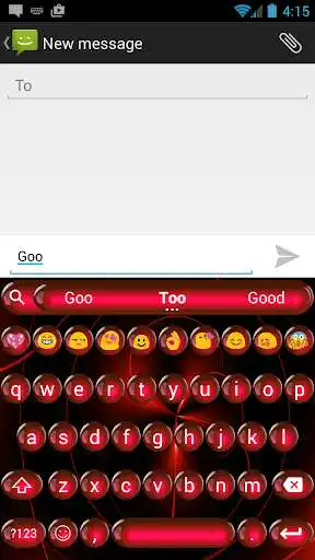 Play Spheres Red Emoji Keyboard