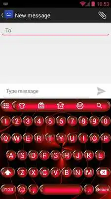 Play Spheres Red Emoji Keyboard