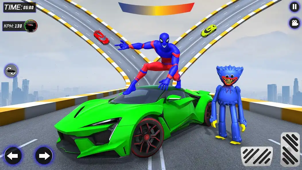 Play Spider Car Stunt Mega Ramp Car  and enjoy Spider Car Stunt Mega Ramp Car with UptoPlay