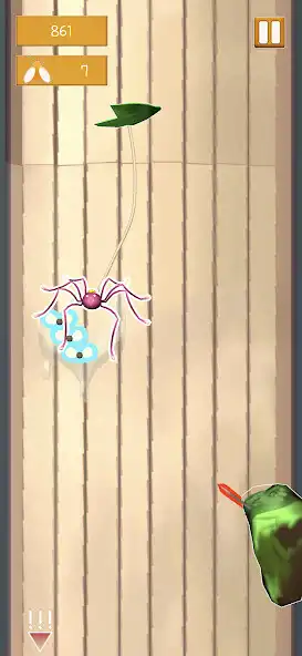 Play Spider Fall as an online game Spider Fall with UptoPlay