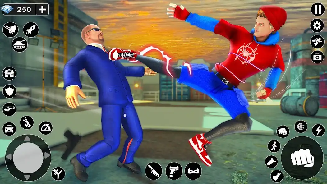 Play Spider Fighter - Spider Hero as an online game Spider Fighter - Spider Hero with UptoPlay