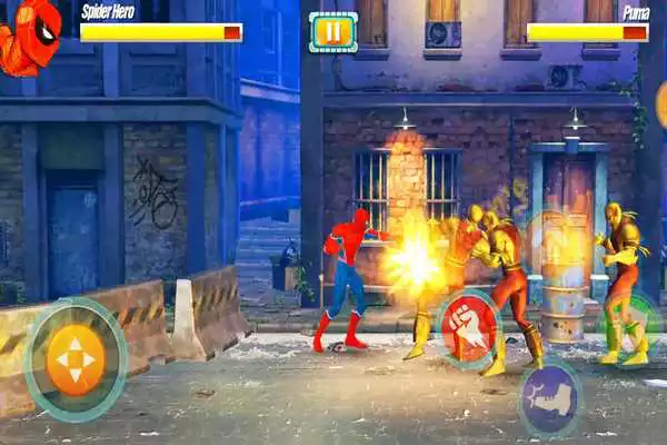 Play Spider fighting man