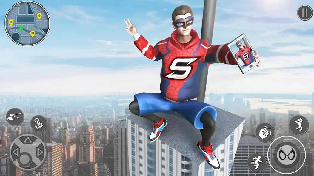 Play Spider Fight Rope Spider Hero as an online game Spider Fight Rope Spider Hero with UptoPlay