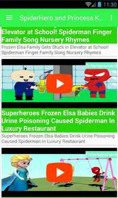 Play SpiderHero and Princess Kids Elsa Play SpiderHero and Princess Kids Elsa