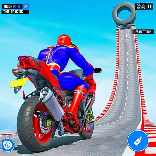 Play Spider Hero - Bike Mega Ramp APK
