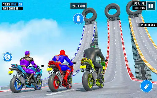 Play Spider Hero - Bike Mega Ramp  and enjoy Spider Hero - Bike Mega Ramp with UptoPlay