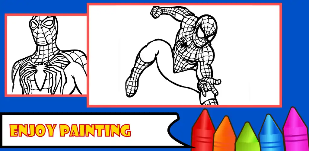 Play Spider Hero Coloring book  and enjoy Spider Hero Coloring book with UptoPlay