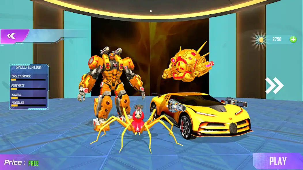 Play Spider Hero Flying Robot Game as an online game Spider Hero Flying Robot Game with UptoPlay