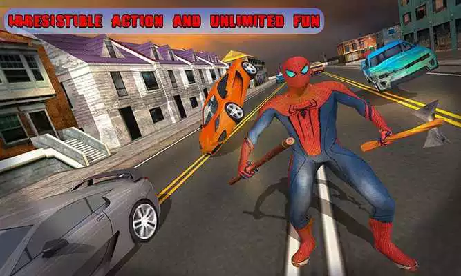 Play Spider Hero Vs City Street Gangster Battle