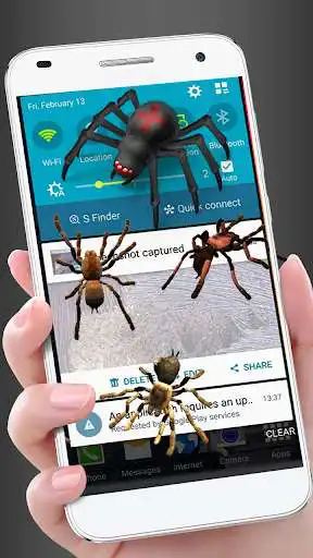 Play Spider in phone funny joke