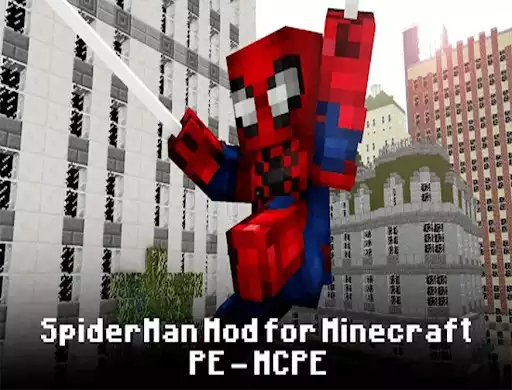 Play SpiderMan Mod for Minecraft PE - MCPE as an online game SpiderMan Mod for Minecraft PE - MCPE with UptoPlay