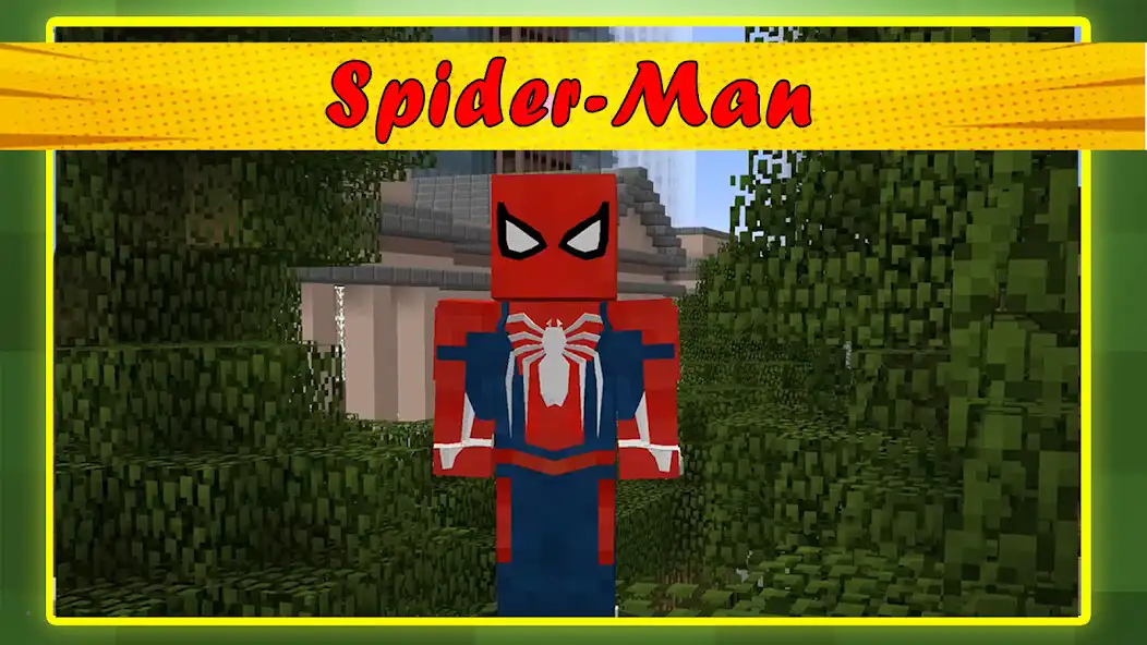 Play Spider-Man mod Game MCPE as an online game Spider-Man mod Game MCPE with UptoPlay