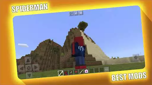 Play SpiderMan Mod Minecraft MCPE as an online game SpiderMan Mod Minecraft MCPE with UptoPlay